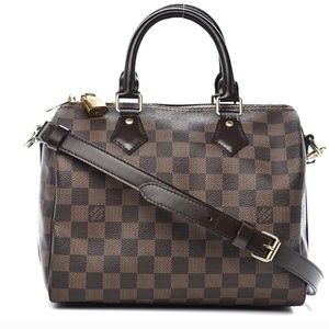 Louis Vuitton Speedy 25 Bandouliere Damier Ebene